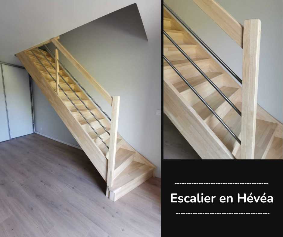 Escalier sur mesure en bois massif